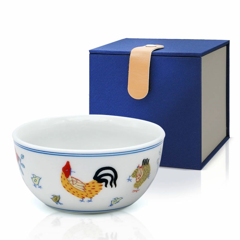 楽天市場】景徳鎮 明成化闘彩鶏缸杯 豆彩 チキンカップ 陶器 8.2cm
