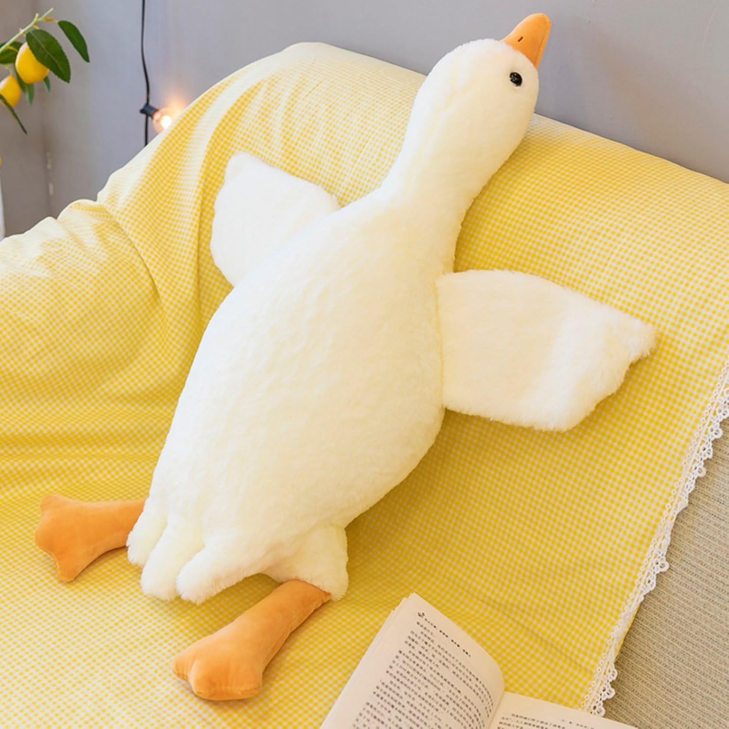 ぬいぐるみ 抱きまくら 座蒲団 特大 好いたらしい 鵞鳥ぬいぐるみ パステル色の 添い寝枕 横向き寝 癒しグッズ 洗える 手当たり 気持ちいい 臥榻 ネムネム お生まれ落ちる日差し上げ物 母の日差し上げ物
