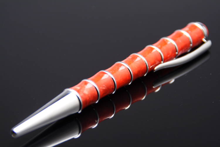 イタリア製 【DALLAITI】ダライッティ 螺旋ボールペン レッド akr27a