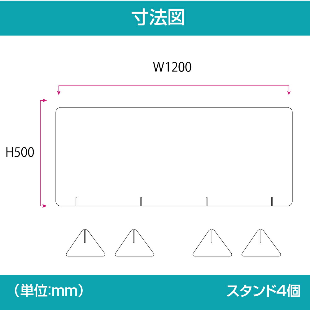 経典 まん延防止等重点措置対策商品 4枚セット 日本製 飛沫防止 透明アクリルパーテーション W1200 H500mm 対面式スクリーン デスク用仕切り板  コロナウイルス 対策 衝立 居酒屋 中華料理 宴会用 飲食店 飲み会 レストラン 食事 jap-r12050-4set fucoa.cl