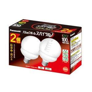 パナック 100形 パルックボール スパイラル 2個入 EFG25EL/20/2T 電球色