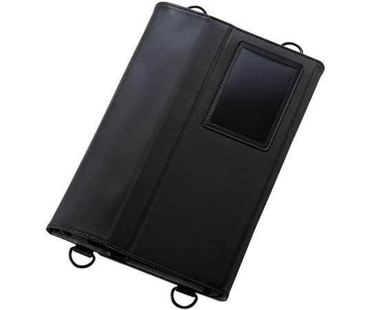 エレコム ARROWS Tab Q5010相応う ソフトレザーケース 万覚え帳型 肩先三尺帯付 鍵盤相応う 黒いこと 結核症-Q5010PLFBK