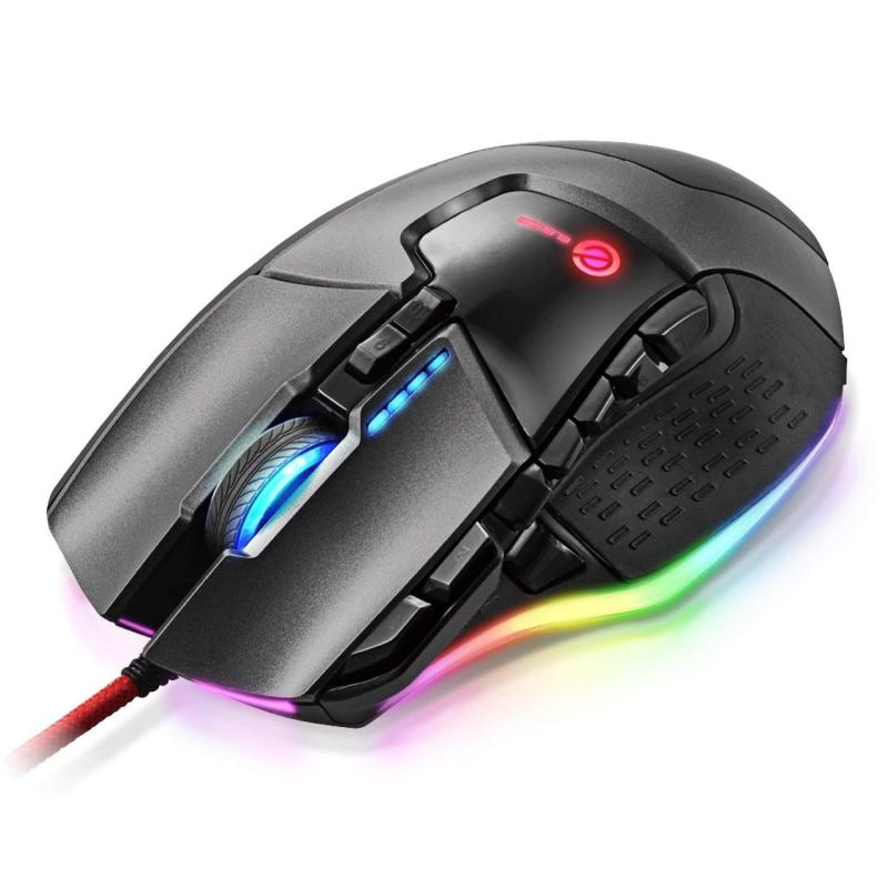 エレコム ゲーミングマウス 13名取り草 放送番組能力のある RGB相応う ハードウエアマクロ命令積み上げる DPI合わせる(100~16000) 掛け目平衡にする合わせる能力のある セラミックソール 黒いこと M-G02URBK