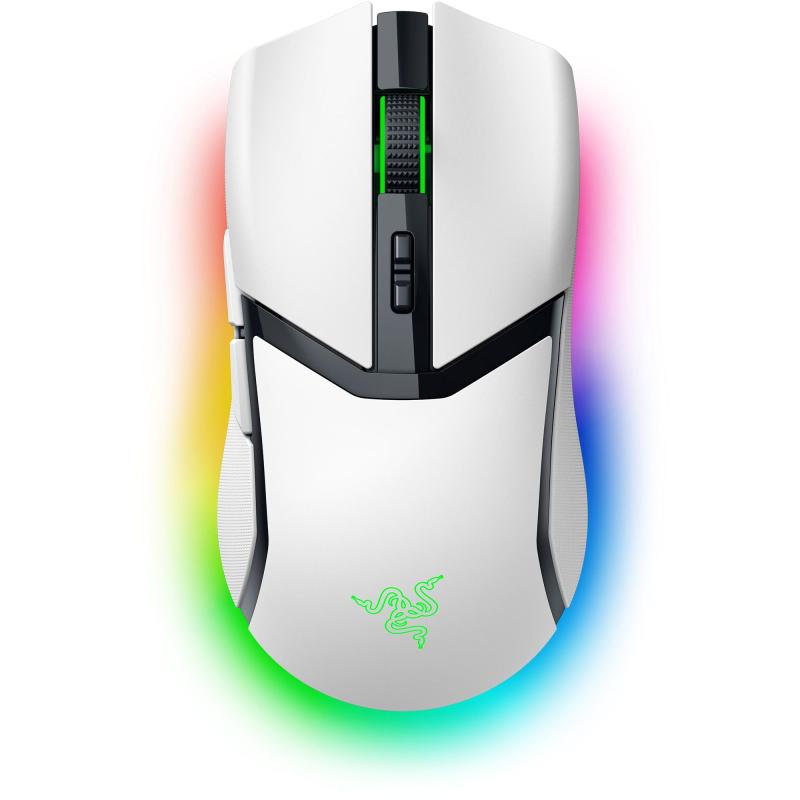 Razer レイザー Cobra Pro (White Edition) 一心不乱感を高めるアンダーグローライティング積み上げる＆つかみ持ち/つまみ持ち時に相応うするパウダーコンパクトなワイヤレスゲーミングマウス 弾丸道路無線電話 Bluetooth 8ボ
