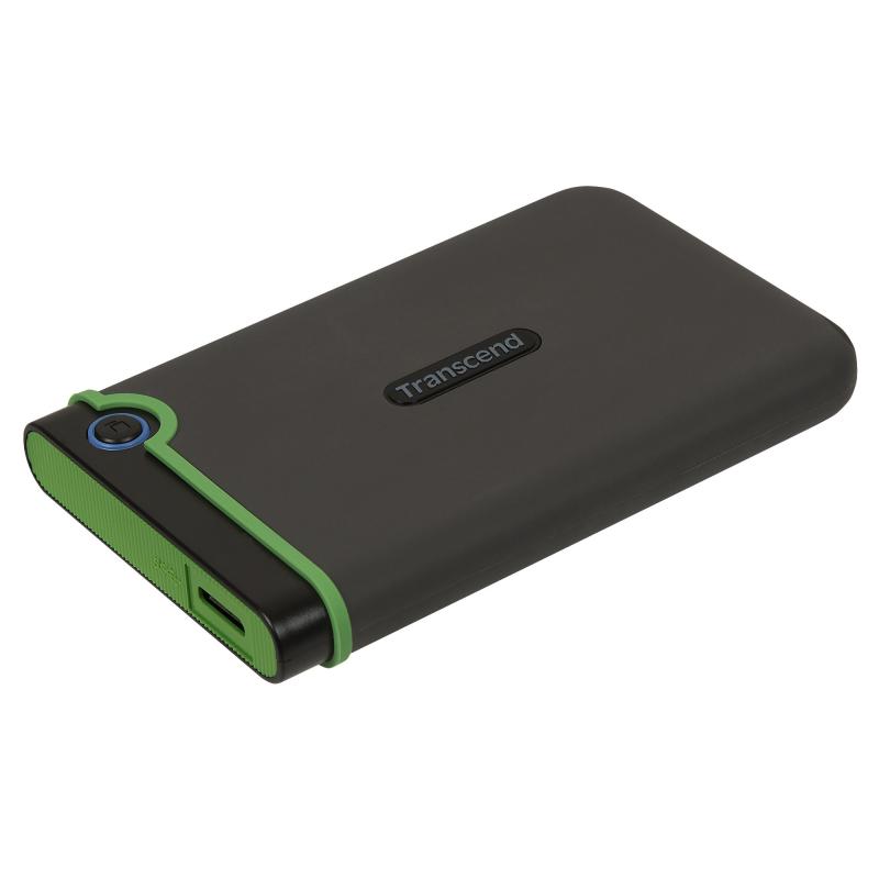Transcend 携帯型HDD 2結核症 耐衝撃 か細い印字機 USB3.1 Gen1 鉄薄墨色  TS2TSJ25M3S