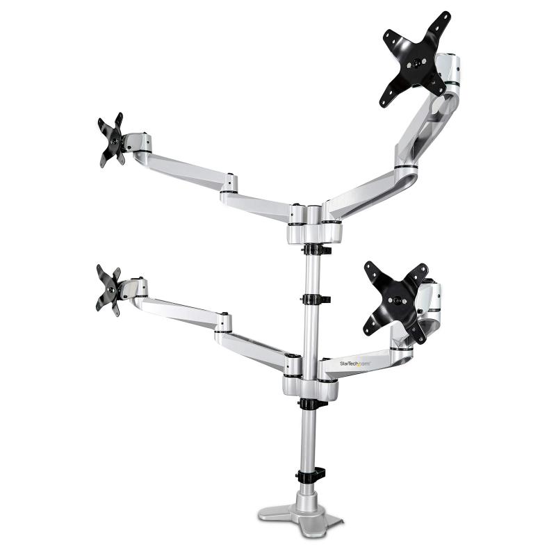 StarTech.com モニターアーム/4画面/13-30インチ/多関節/1台あたり耐荷重11kg