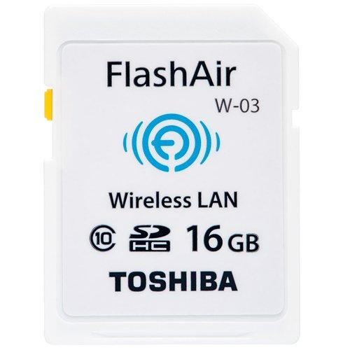 16GB TOSHIBA 東芝 無線LAN搭載Sカード FlashAir W-03 Class10 海外リテール THN-NW03W0160A6