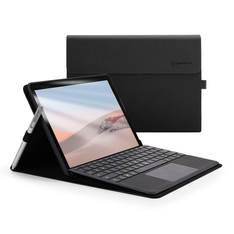 2023年発売のSface Go4/ 2021年発売のSface Go3/2020年発売のSface Go2/Microsoft Sface GOに対応ケース 10.5インチ 表面内蔵保護カバー 多視角 スタンド 軽量 薄型 ペンホルダー付き PU ス