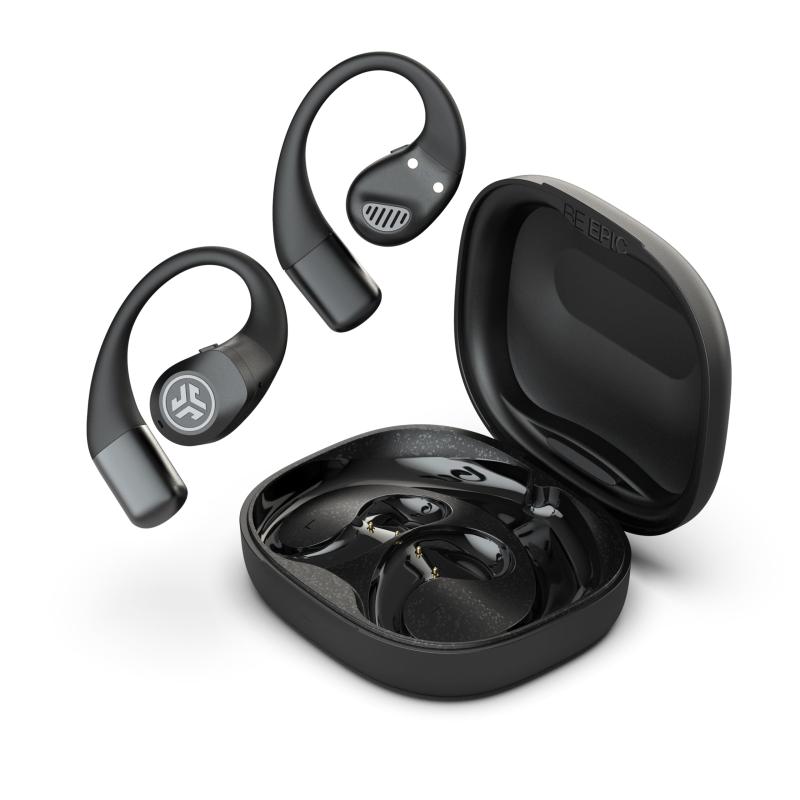 JLab Epic Open Sport｜耳をふさがオープンイヤーイヤホン・スポーツ向けBluetoothイヤ電話機・長時間生まれ変わり・雨合羽IP55判定基準の防塵防滴 最大限度30第四次元生まれ変わり ハイレゾ相応う マイクロホン付き添い人で電話を掛けるも能力のある 手っとり早い充