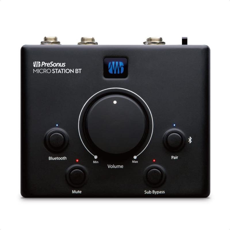 PreSonus MicroStation BT コンパクト・モニター・コントローラー Bluetooth対応 サブウーファー専用出力搭載｜ビガーショップ
