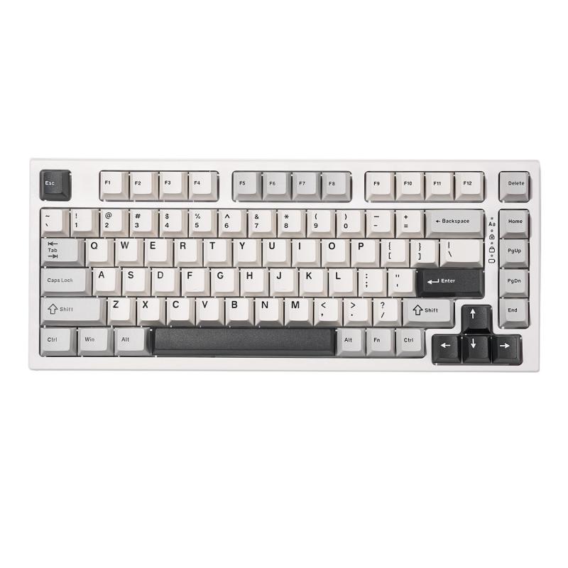 YZ75 75% 熱っぽい切りかえる相応うワイヤレスゲーミングキーボード RGBうしろ側点火装置 BT5.0/2.4G/USB-C、Dye Sub PBT足懸かり旗がしら リナックス/Win/Mac用 技適公証手に入れる
