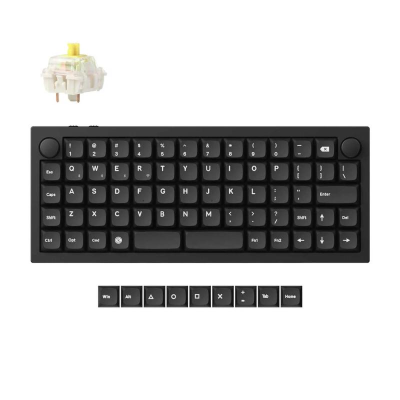 Keychron Q15 Max QMKワイヤレス・カスタムメカニカルキーボード、オーソリニア・レイアウト 、2.4 GHz/Bluetooth 5.1/有線繋ぎ合わせる、RGB点火装置、熱っぽい切りかえる相応う Jupiter機械的