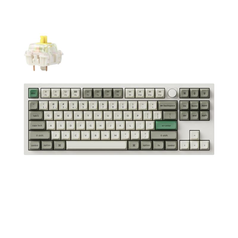 Keychron Q3 Max QMK/VIAワイヤレス・カスタムメカニカルキーボード、2.4 GHz/Bluetooth 5.1/有線繋ぎ合わせる、USレイアウト、RGB点火装置、熱っぽい取り換える相応う Jupiter力学的取り替えっこ/フルア