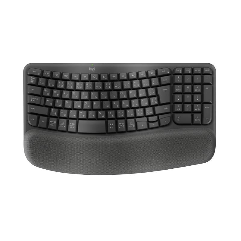 ロジクール WAVE KEYS K820 疲れにくい エルゴノミックキーボード Bluetooth Logi Bolt 日本語取り合わせ 無線電話鍵盤 無線電話 無線電話 テンキー パームレスト Windows Mac iPad iOS Chrome A