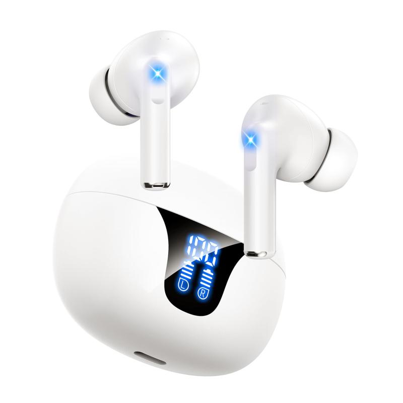 イヤ電話機 bluetooth ワイヤレスイヤホン2025年引き上げる品位版 Bluetooth5.4 Hi-Fi ブルートゥースイヤホン 小型/軽さENCノイズキャンセリング 自動小銃有りの実輪っか ぶるーとぅーすイヤ電話機 長時間