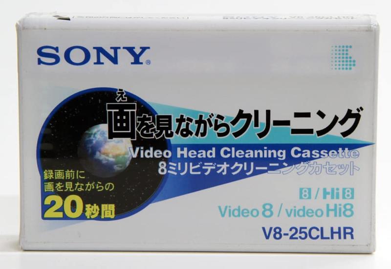 SONY ー Video8 / video Hi8 画を見ながらクリーニング 8ミリビデオクリーニングカセット V8-25CLHR｜ビガーショップ