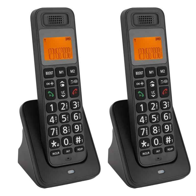 コードレス電話、LCDディスプレイ、発信者ID/コール待合、DECT 6.0、スマートコールブロッカー、視力障害と聴覚障害のある高齢者向け、ボリューム調整可能
