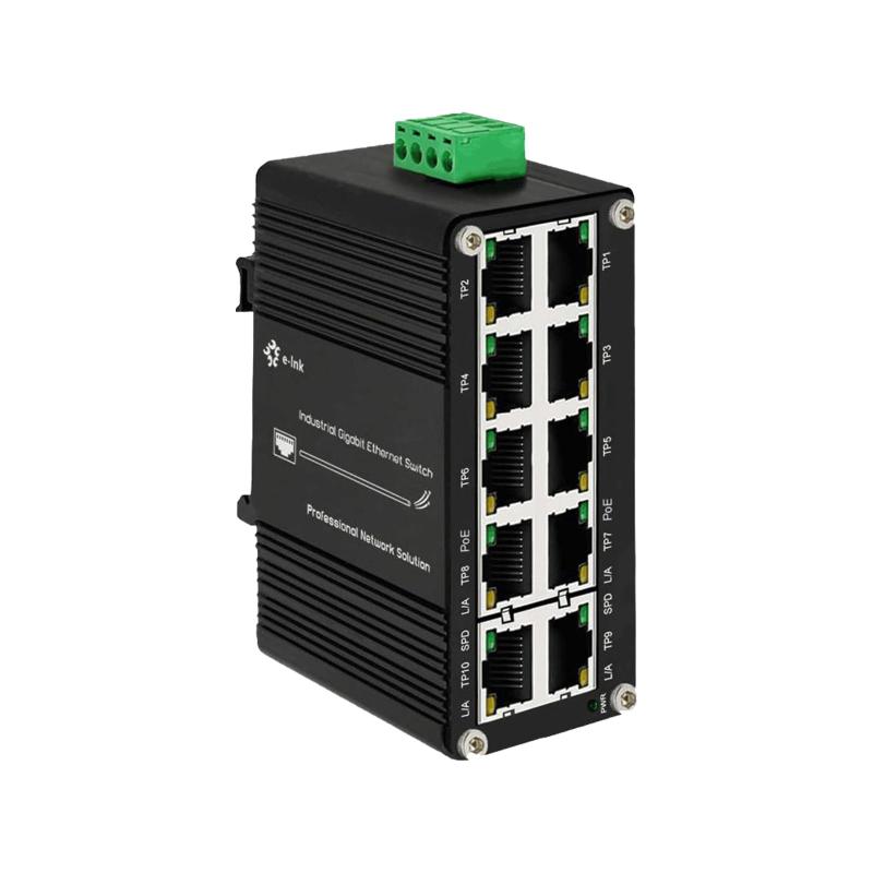 ミニ産業用ギガビット イーサネット スイッチ アンマネージド DIN レール PoE スイッチ、12 ~ 48V DC 入力付き|ビガーショップ