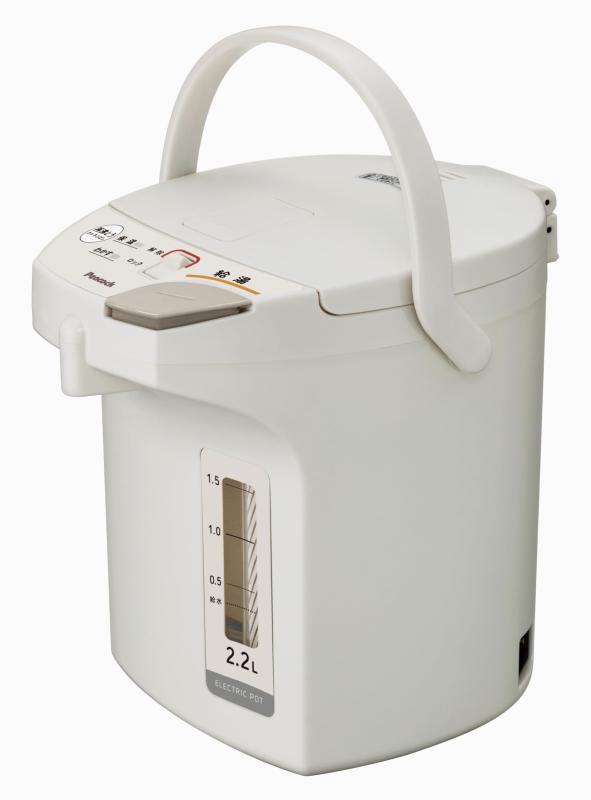 ピーコック魔法瓶 明かりポット 湯わかし 省エネ 電動給湯ポット 保温 再煮えくり返る 点火装置薄墨色 WMS型