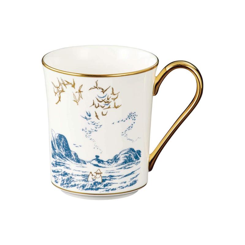 Noritake ノリ竹 コップ 395竓 ムーミン ムーミンパパ海へ行く 1個 白いこと ボーンチャイナ TG93656/N-091L