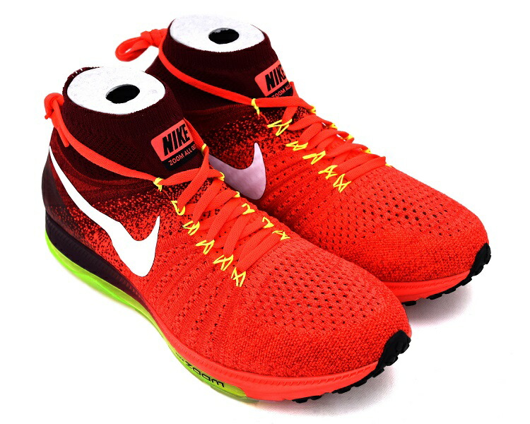 楽天市場 Nike Zoom All Out Flyknit Bright Crimson White Tm Rd Vlt ナイキ ズーム オール アウト フライニット ヴィレコ 楽天市場店