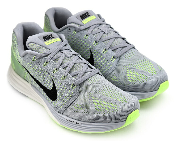 楽天市場 Nike Lunarglide 7 Wolf Grey Black Ghost Green ナイキ ルナグライド 7 ヴィレコ 楽天市場店