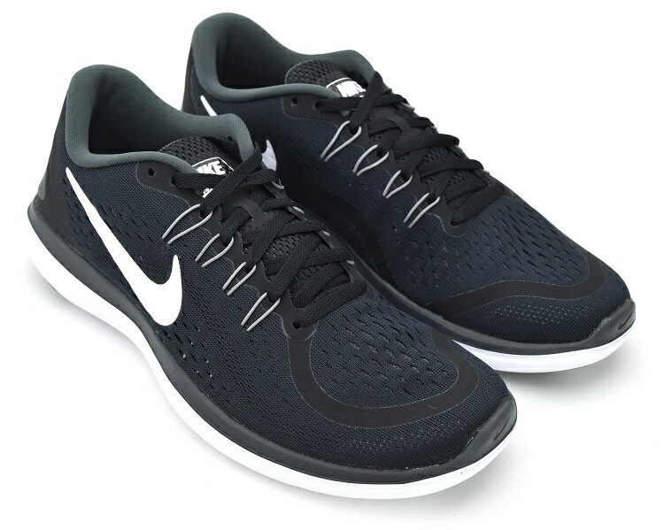 楽天市場 Nike Flex 17 Rn Black White Anthracite ナイキ フレックス 17 ラン ヴィレコ 楽天市場店