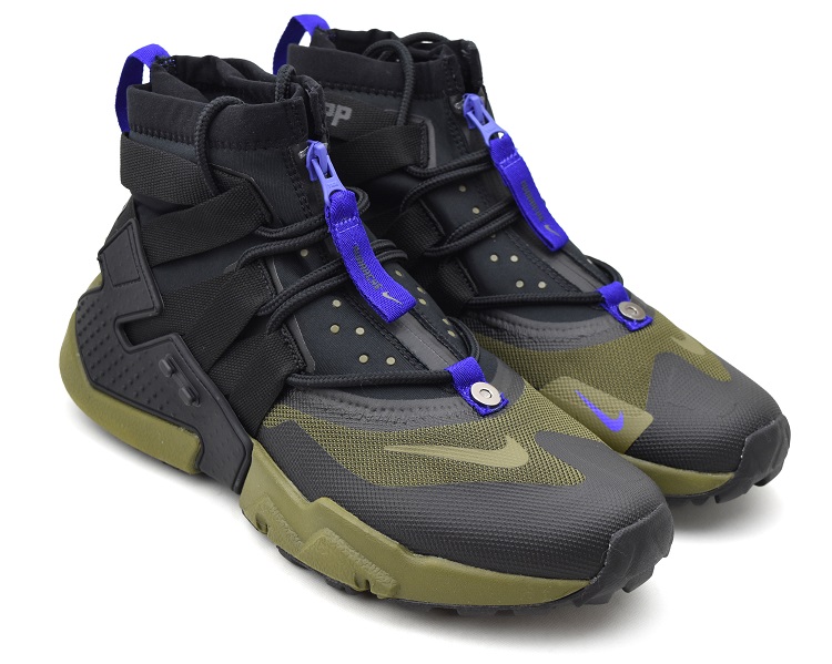 楽天市場 Nike Air Huarache Gripp Qs Black Olive Canvas ナイキ エア ハラチ グリップ ヴィレコ 楽天市場店