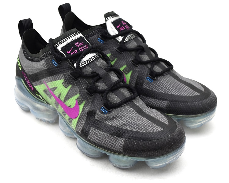 NIKE AIR VAPORMAX 2019 GS BLACKSCREAM GREEN