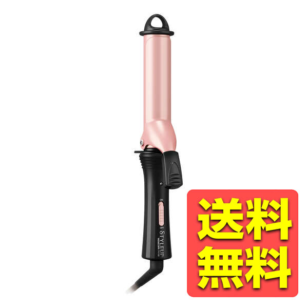 【楽天市場】カール ヘアアイロン コテ 26mm コンパクト 190℃ 立ち上り約45秒 自動電圧切替 海外対応 STYLEUP ブラック ...