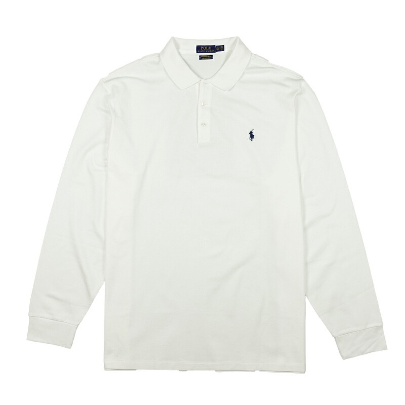 ポロ ラルフローレン POLO RALPH LAUREN メンズ Men's 長袖 ポロシャツ Custom Slim Long-Sleeve Polo ホワイト White 8,359円