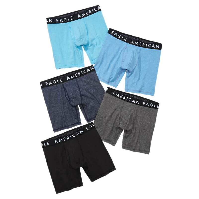 【楽天市場】アメリカンイーグル AMERICAN EAGLE メンズ Men's ボクサーパンツ 無地 下着 5枚セット AEO Solid