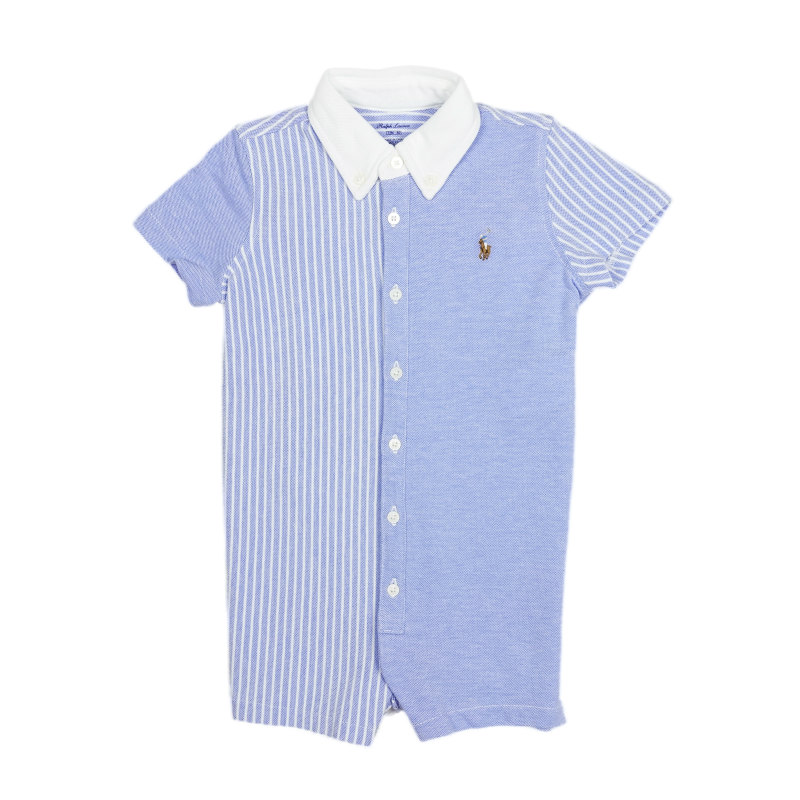 【楽天市場】ラルフローレン RALPH LAUREN ベビー 男の子 半袖 ショートオール Knit Oxford Fun Shortall