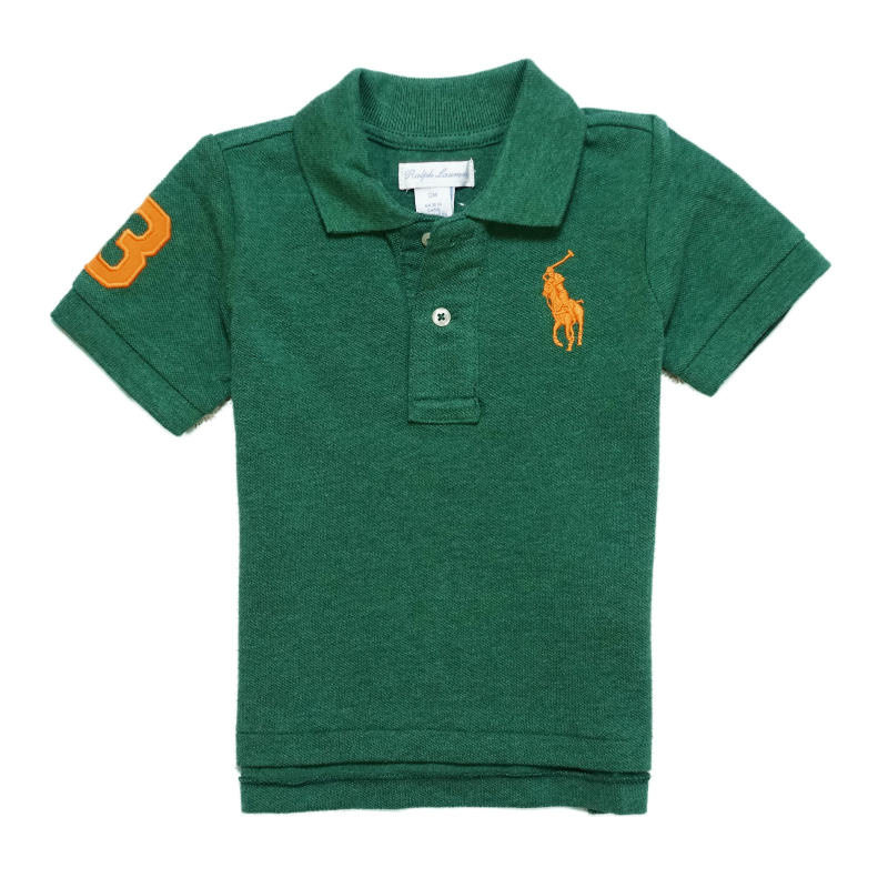 NEW POLO RALPH LAUREN blue green boys short sleeve t shirt 9M 24M 9 24 months