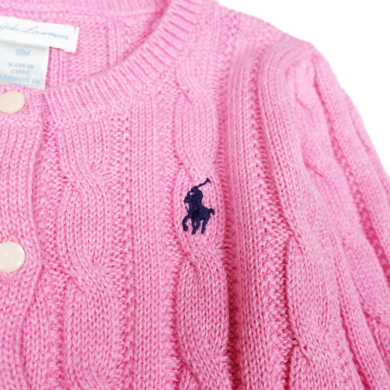 baby pink ralph lauren jumper