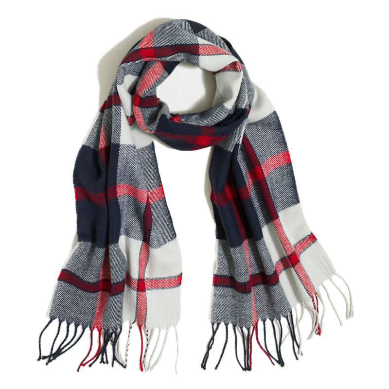 【楽天市場】ジェイクルー J.Crew メンズ Men's スカーフ マフラー Plaid Scarf ネイビー レッド Navy Red