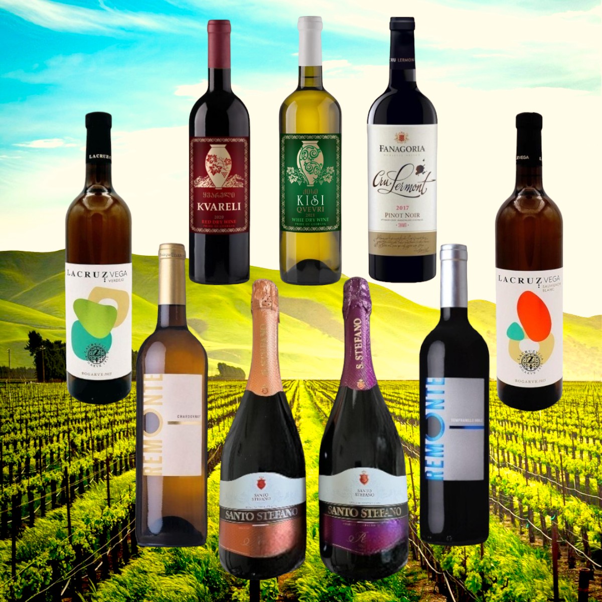 ワイン ギフトセット お買得 9本セット 飲み比べセット ギフト ワイン詰め合わせ 送料無料 ジョージア 辛口ワイン 赤白ワインセット スパークリングワイン ワインセット 赤白 ロゼ 赤 貴重 レア スペイン 白ワイン 赤ワイン 希少 ロシア オレンジワイン 飲み比べ 誕生日