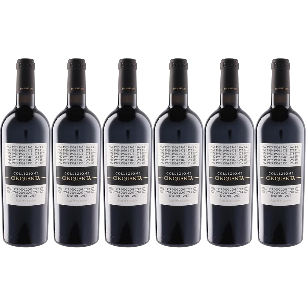 【6本セット】 コレッツィオーネ・チンクアンタ +7 赤ワイン 750ml イタリア （サン・マルツァーノ）Collezione 50