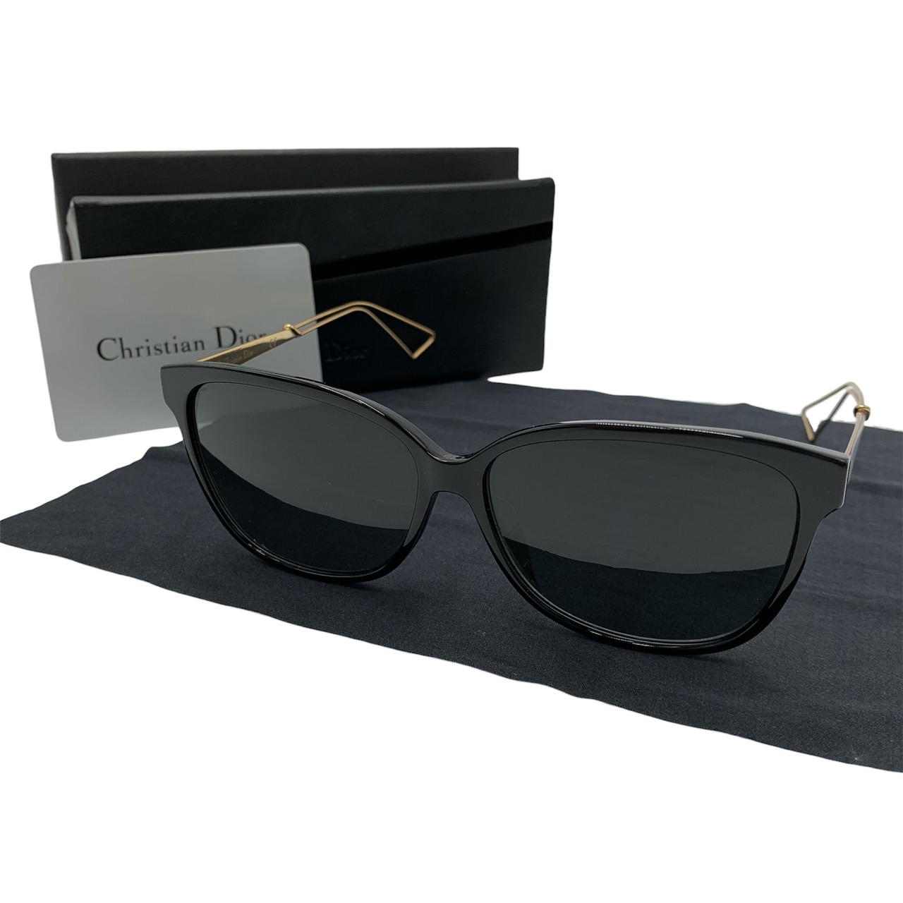 ♡美品♡ Christian Dior サングラス ゴールド✖️ブラック Christian Dior クリスチャンディオール サングラス VOLUTE2F