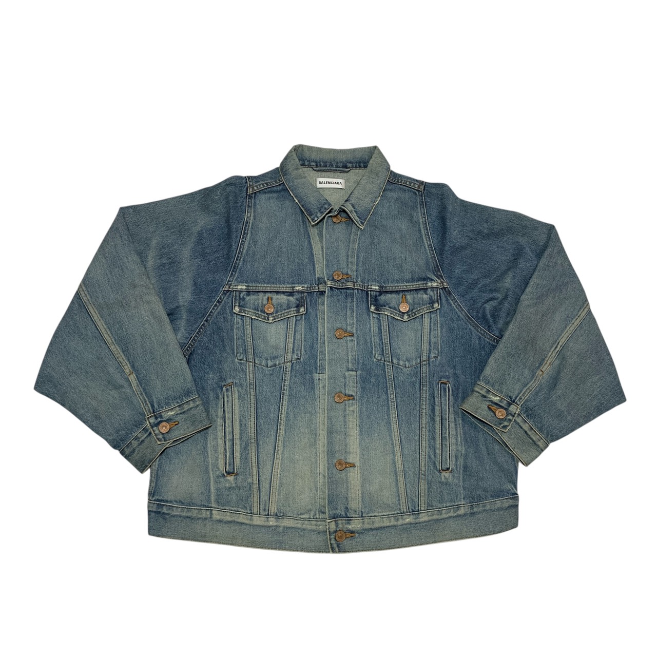 楽天市場】【バレンシアガ】 493609 TXE08 ダメージ加工 デニムGジャン