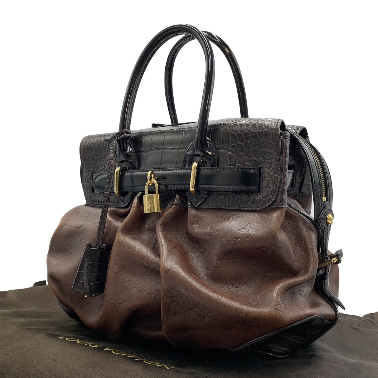 LOUIS VUITTON ルイヴィトン　モノグラム　クロコ　ハンドバッグ　2006年秋冬コレクション　Les Extraordinaires｜Rapgo
