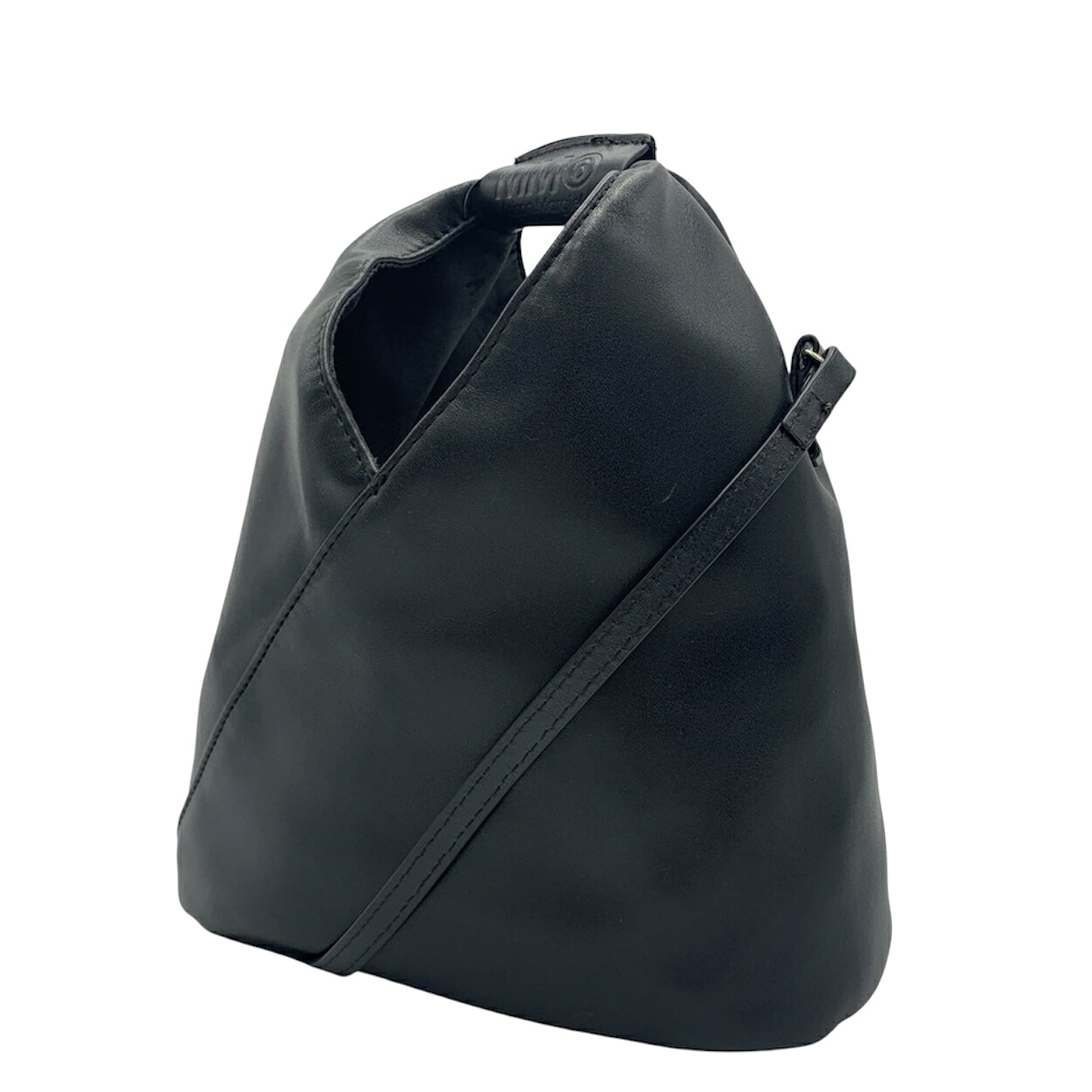 MM6　Maison Margiela メゾンマルジェラ　ジャパニーズ　ボディバッグ ショルダーバッグ　ブラックレザー｜Rapgo