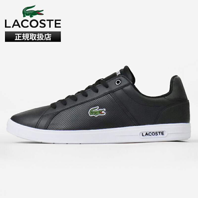 《クーポン》ラコステ LACOSTE スニーカー メンズ ライトベース LITE BASE 224 1 SMA 靴 レザー ブラック 48SMA0113 BLK/WHT | ブランド [正規取扱店]【ポイント10倍】