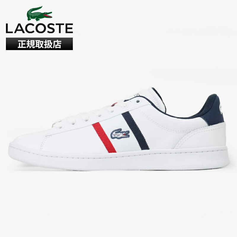 《クーポン》ラコステ LACOSTE スニーカー レディース カーナビーセット CARNABY SETCGR1251 AP SFA レザー 靴 シューズ 2026年春夏新作 2026SS ホワイト ネイビー レッド 49SFA0019 407 WHT/NVY/RED | ブランド [正規取扱店]【ポイント10倍】