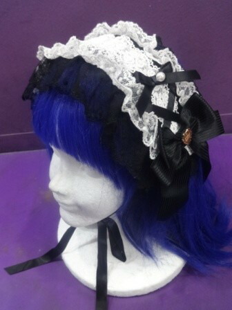 モワティエ 黒青 円形 ヘッドドレス 楽天市場】【中古】 Moi-meme-Moitie / シャンデリアレース丸型ヘッド