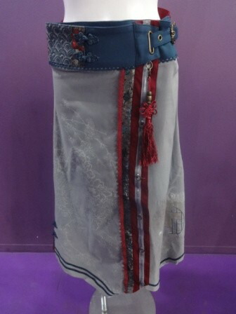 Ozz on オッズオン 和チャイナ 袴スカート緑 Ozz on オッズオン 和チャイナ 袴スカート緑