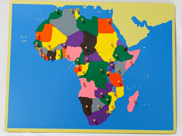 【楽天市場】モンテッソーリ アフリカ地図パズル Montessori Puzzle Map of Africa 知育玩具：バイオリンJP