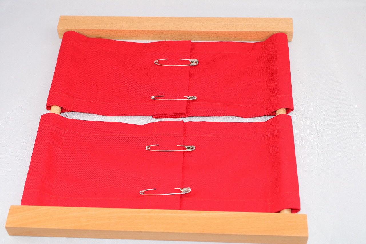 楽天市場】モンテッソーリ 着衣枠 スナップ・ボタン 幼児向け