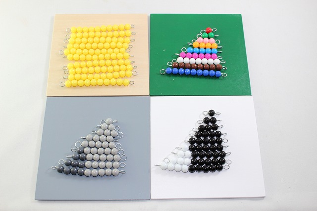 楽天市場】モンテッソーリ 白黒ビーズ・セット ♪足し算へび遊び
