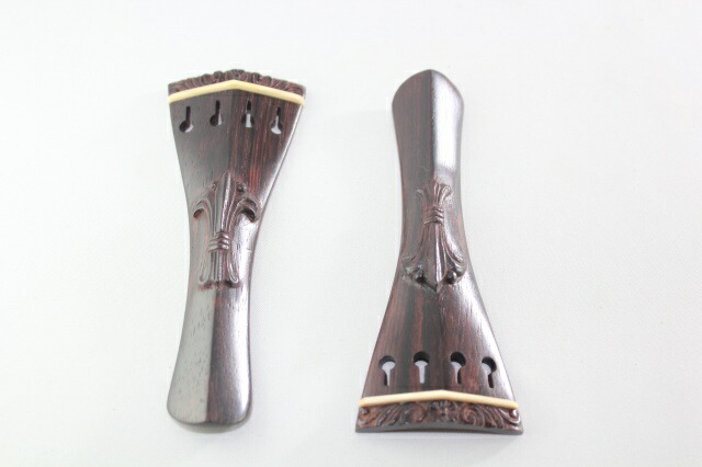 楽天市場】彫刻装飾#8 柘植テールピース、ゴールドフレット ヒル型